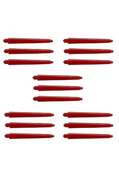 DARTSAN 5 Set (15 PCS) 48mm Nylon Darts Shaft-shaft Red