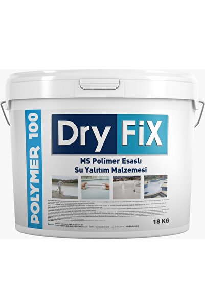 Dryfix Polymer 100 Ms Polimer Esaslı Su Yalıtım Malzemesi 5 Kg Beyaz