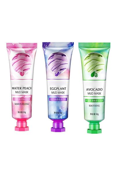 Bioaqua Plant Essence 3-Piece Mud Clay Mask Collection 50 gr X 3