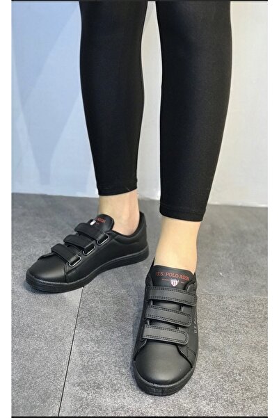 U.S. Polo Assn. Black - U.S. Polo Assn Singer Model Velcro Unisex Sneakers