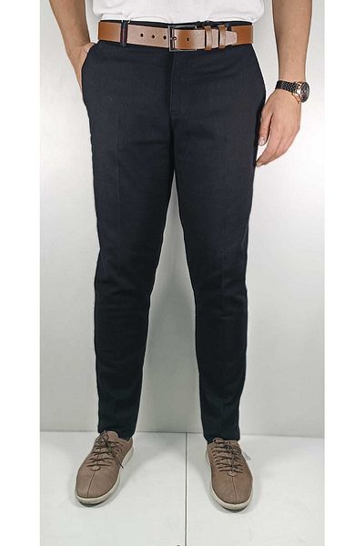 Bomonti Linen Look Cotton Trousers with Garnished Side Pockets