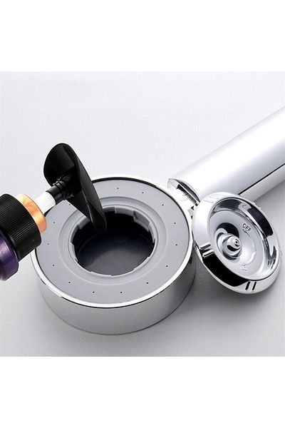 Astra Market Double Sided High Pressure Water Flowing Shower Head with Shampoo Tank