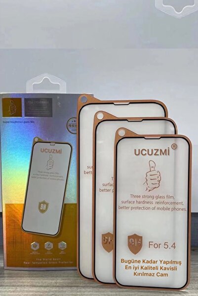 ucuzmi واقي شاشة ايفون 13-13pro-14 زجاج خارق منحني 9h 3d بيع مصنع زجاج غير قا...