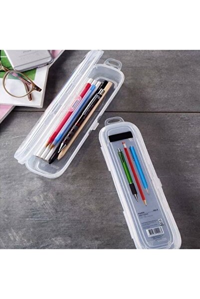 Raftantopla Multi Şeffaf Kapaklı Çanta Içi Saklama - Diş Fırçası - Makyaj Fırçası - Kalemlik Kutusu