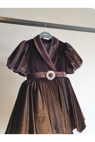 SCSTİL Black Dress with Belt Buckle Detail