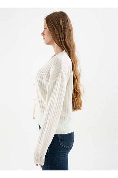 Fashion Friends Ecru Women's Cardigan 22K0210K1