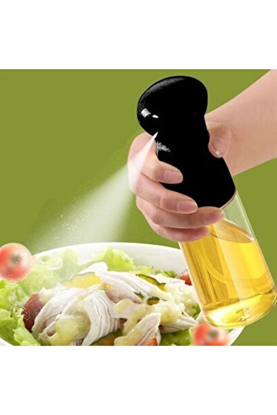 Buffer ® Çok Amaçlı Cam Şişe Püskürtmeli Dağıtıcı Yağdanlık Limonluk Sirke Sosluk Spreyi Siyah