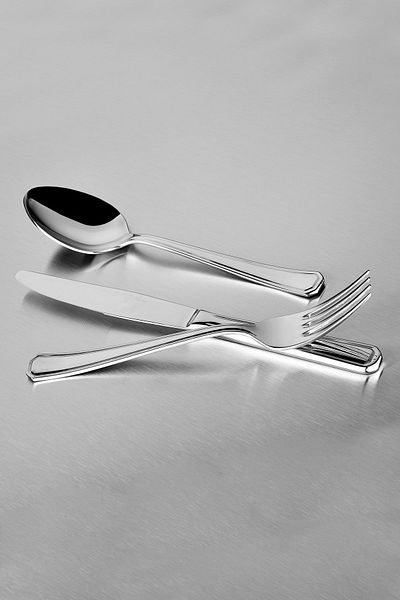Hisar Maximum 30 Piece Steel Fork Spoon Knife Set