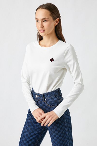 Koton Tricou alb pentru femei 2WPK10004EK
