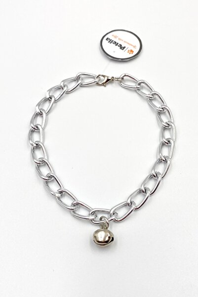 Petella Kedi Boyun Tasması Kedi Kolyesi Ayarlanabilir Zilli Zincir Kolye