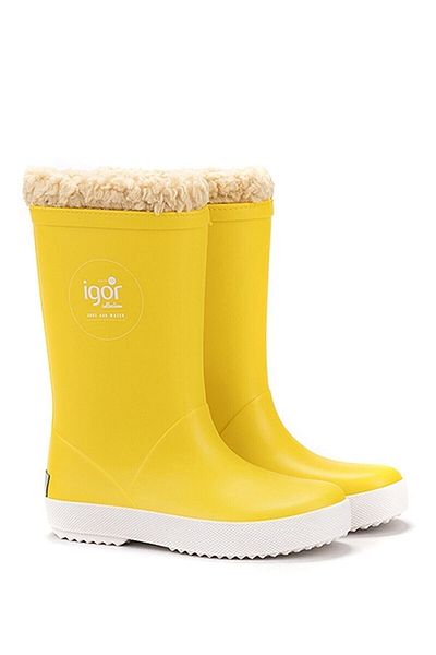 IGOR Splash Nautico Borreguito Yellow Boots Size 28