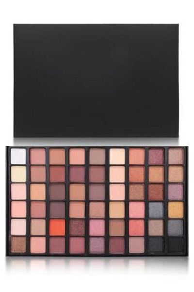 MUJGAN 54 Pieces Black Matte Pearlescent Eyeshadow Palette