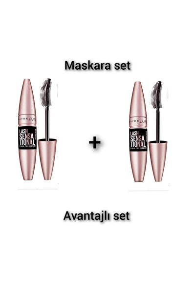 Lash Sensational Yelpaze Etkili Intense Black Maskara -ekstra Siyah 2 Li Set