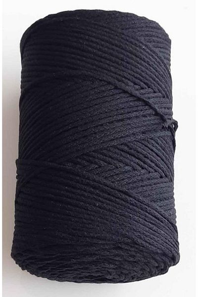 angel çanta aksesuar Black Color Thin Cotton Macrame