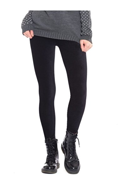 Mary Lüx Γυναικείο βελούδινο ψηλόμεσο καλσόν - Navy Blue