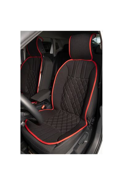 HMNL Seat Leon Μαύρο Κόκκινο Κάλυμμα Καθίσματος Προστατευτικό Μαξιλάρι Μπροστ...