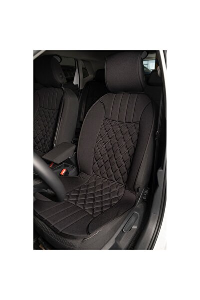 HMNL Fiat Egea Siyah Koltuk Kılıf Koruyucu Minderi Ön 2li Minder Ortopedik Lüks