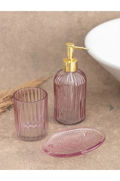 LCW HOME Glass Bathroom Set of 3