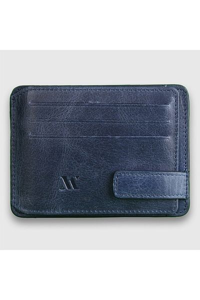 My Valice Men's Genuine Leather Wallet and Card Holder 1803 Blue