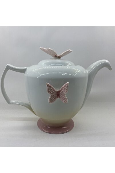Kütahya Porselen Kelebekli Demlik