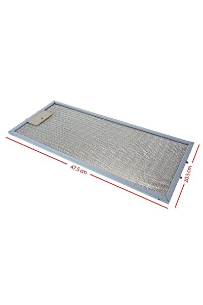 Hood Filter 205x475 Mm Oil Filter Kitchen Aspirator Ventilation 205x475 Mm