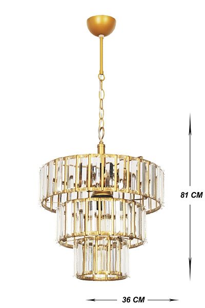 VENON Bert 3+1 Lighting Antique Chandelier - Kt