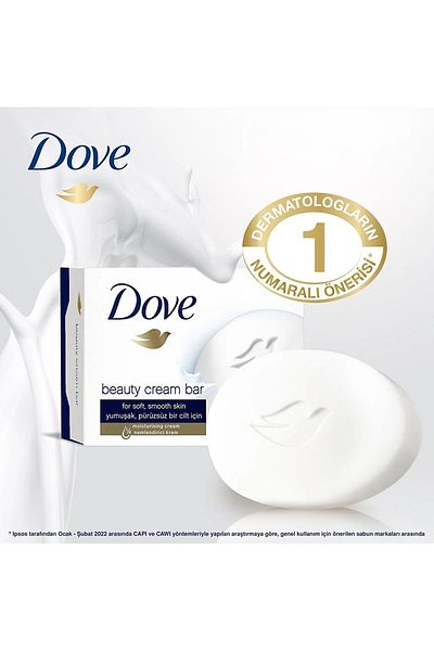 Dove Moisturizing Beauty Cream Bar - 90 Gr X8