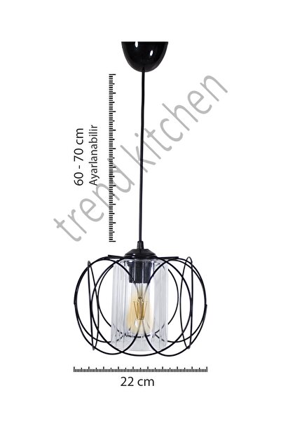 Trend Kitchen 3 Adet Trend Tasarım Olimpiyat Sarkıt Mutfak, Banyo Yatak Odası, Çocuk Odası, Antre Avize