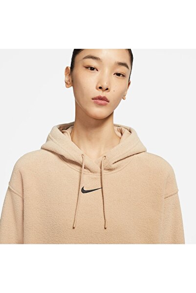 Nike Bej Renk Sweat - W Nsw Essntl Pldh Hoodie