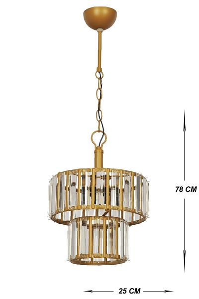 VENON Lighting Bert Single Kt Antique Chandelier