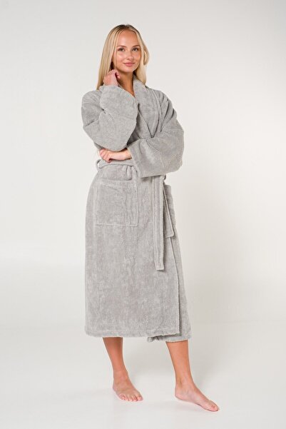 Cranberries Dámský župan Battal s plochým a bavlněným šálovým límcem