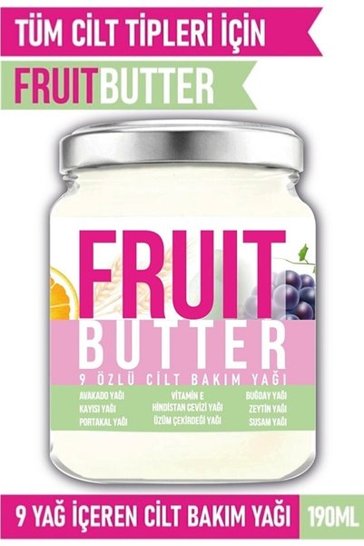 FRUIT BUTTER 9 Özlü Cilt Bakım Yağı 190 ml