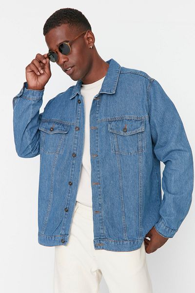 Trendyol Collection Navy Blue Regular Fit Jacket TMNSS22CE0186
