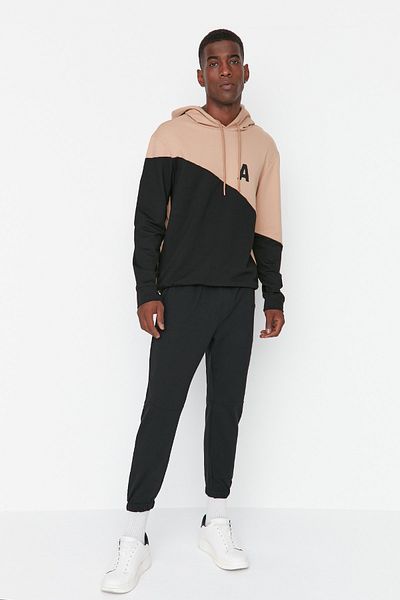 Trendyol Collection Black Rubber Leg Jogger Sweatpants - Regular Cut Tmnss20Ea0072