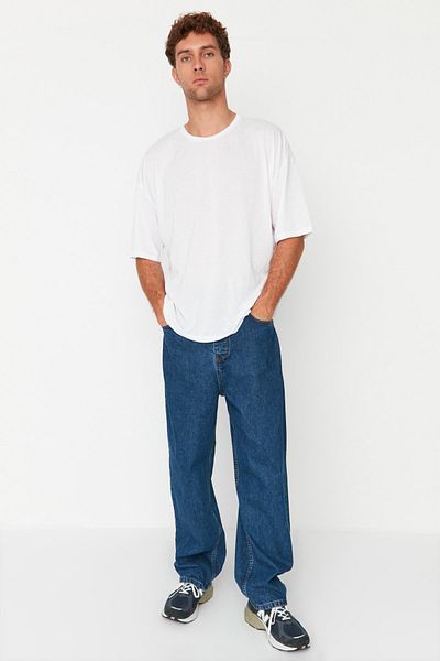 Trendyol Collection Jeans - Navy blue - Loose