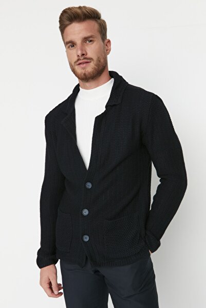 Trendyol Collection Cardigan - Navy blue - Slim Fit