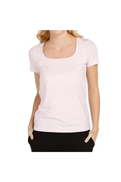 Bulalgiy Kadın Gül Kurusu Basic Jersey Tişört - Bga711416