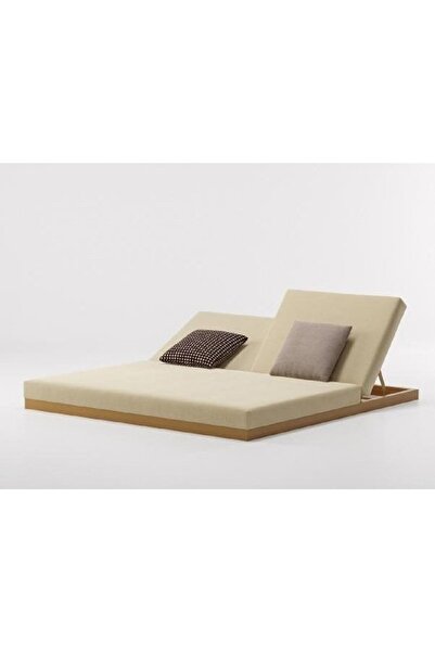 Genel Markalar Flumen Havuz Başı Iki Kişilik Alüminyum Şezlong Daybed Su Geçi...