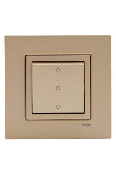 VİKO Novella Anahtar Serisi Bronz Jaluzi Kumanda