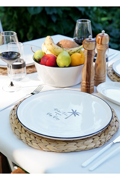 The Mia Summertime Porselen 30 Cm Servis Sunum Tabağı Smr0004