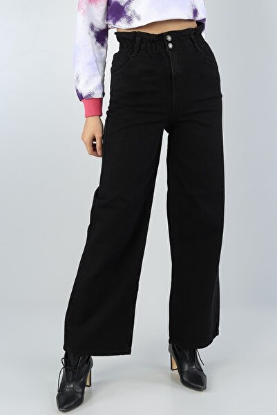 MAKRAS EXCLUSIVE Pantaloni palazzo cu talie extra înaltă Rose, elastici A.c.a...