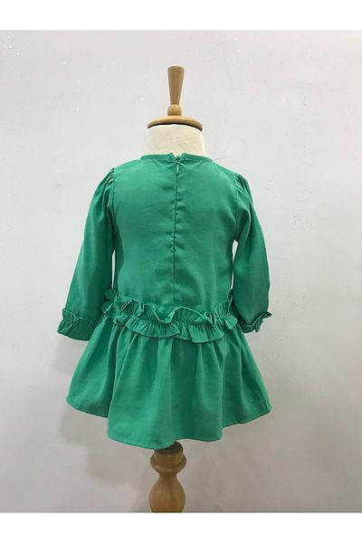 Çikoby Baby Girl Green Dress