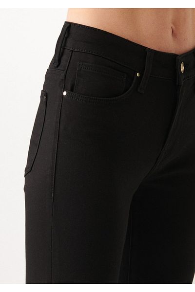 Trn JNS Blugi super skinny Pantaloni Blugi negri care nu se estompează (totalizator)
