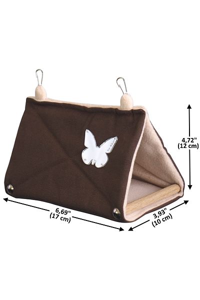 Akat Cosy Pretty Budgie Sleeping Hammock Brown