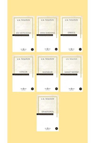 TÜRKİYE İŞ BANKASI KÜLTÜR YAYINLARI Aile Mutluluğu-anna Karanina-diriliş-tols...