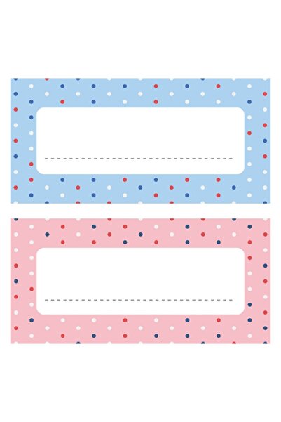 TELLGRAF REKLAM HİZMETLERİ ملصق فارغ مناسب للكتابة (3x6 سم 24 قطعة)