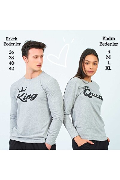 Moda Clubu T-shirt Kombini Kadın Queen No S-m-l-xl Erkek King No 36-38-40-42 ...