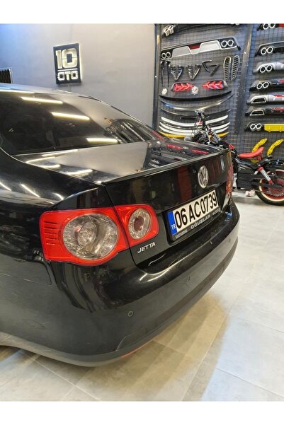 10oto Volkswagen Jetta Mk5 Piano Black Anatomik Üniversal Spoiler 115cm Elast...