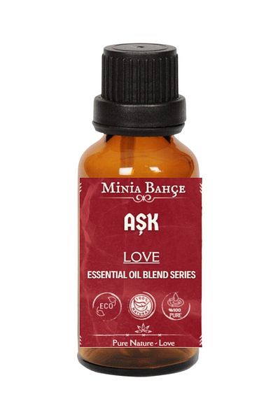 Minia Bahçe Bitki ve Sanat Atölyesi Oil Mix Love Essential - 10 Ml and Censer, Special Series