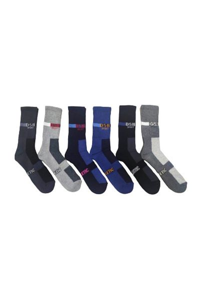 Leement socks Зимни памучни дебели термо чорапи за момчета, 6 чифта